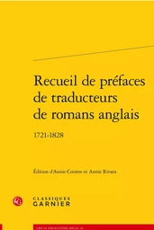 Recueil de préfaces de traducteurs de romans anglais