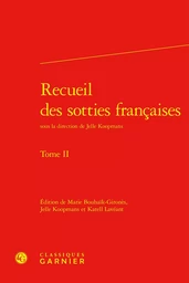 Recueil des sotties françaises