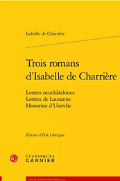 Trois romans d'Isabelle de Charrière