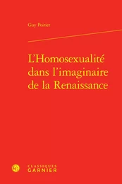 L'Homosexualité dans l'imaginaire de la Renaissance