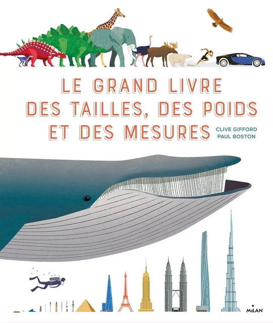 Le grand livre des tailles, des poids et des mesures - Clive Gifford - MILAN