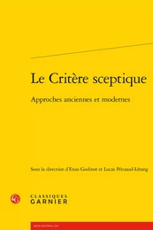 Le Critère sceptique