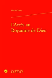 L'Accès au Royaume de Dieu