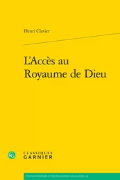 L'Accès au Royaume de Dieu