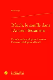 Rûach, le souffle dans l'Ancien Testament