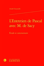 L'Entretien de Pascal avec M. de Sacy