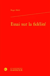 Essai sur la fidélité