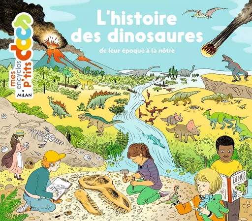 L'histoire des dinosaures - Stéphanie Ledu, Stéphane Frattini - MILAN