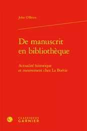 De manuscrit en bibliothèque