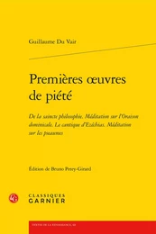 Premières oeuvres de piété