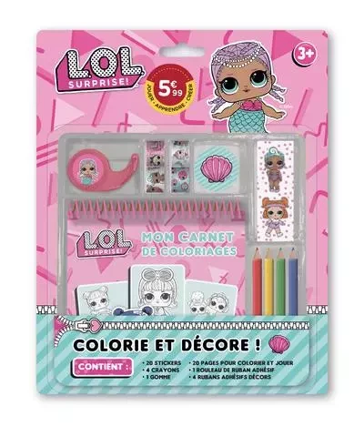 Colorie et décore - LOL - Volume 1 - Leslie Chesnut - Milkids