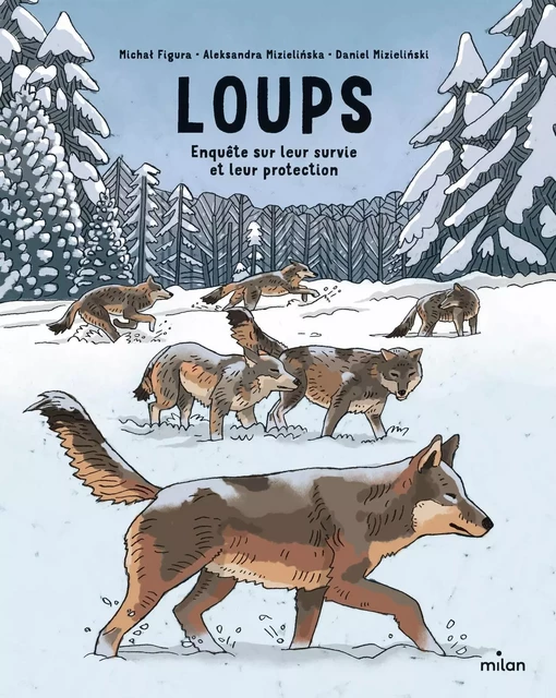 Loups : enquête sur leur survie et leur protection - Michal Figura, Aleksandra et Daniel Mizielinski - MILAN