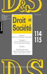 Droit et société n°114/115-2023