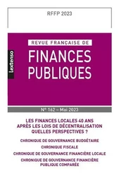 Revue française des finances publiques n°162-2023