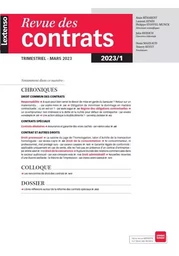 Revue des contrats 1-2023