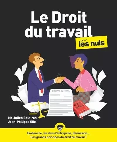 Le Droit du travail pour les Nuls, grand format, 6e éd - Julien Boutiron, Jean-Philippe Elie - edi8