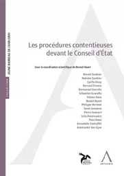 Les procédures contentieuses devant le Conseil d'État