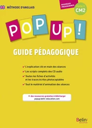 POP UP ! CM2 - Guide pédagogique