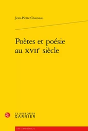 Poètes et poésie au XVIIe siècle