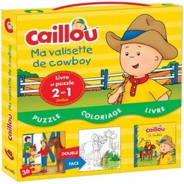 Caillou Ma valisette cowboy (avec Puzzle 2 en 1)