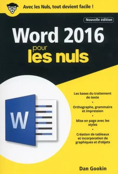 Word 2016 2ed Poche Pour les Nuls - Dan Gookin - edi8