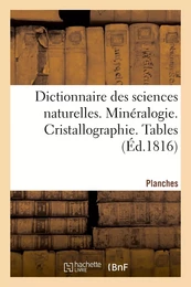 Dictionnaire des sciences naturelles. Planches. Minéralogie. Cristallographie. Tables