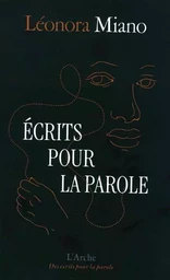 Écrits pour la parole