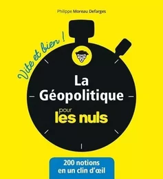 La géopolitique pour les Nuls - Vite et bien