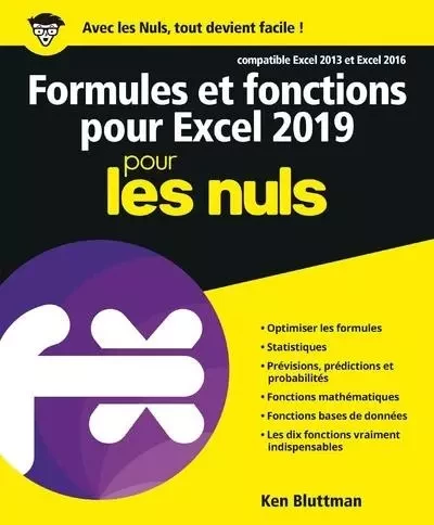 Formules et fonctions pour Excel 2019 Pour les Nuls -  - edi8