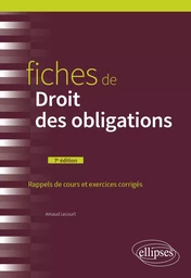 Fiches de Droit des obligations