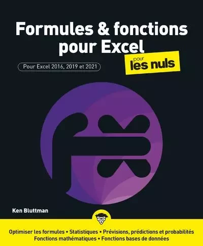 Formules et fonctions pour Excel Pour les Nuls -  - edi8