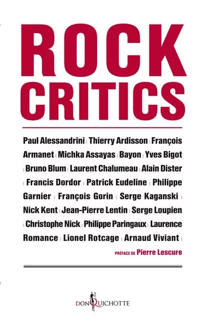 Non fiction Rock Critics -  Collectif - DON QUICHOTTE EDITIONS