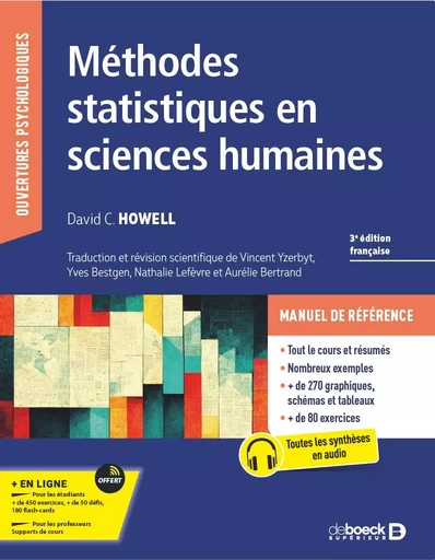 Méthodes statistiques en sciences humaines - David C Howell - DE BOECK SUP