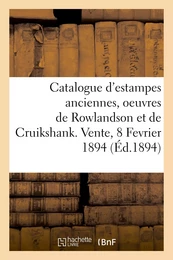 Catalogue d'estampes anciennes, écoles française et anglaise du XVIIIe siècle en noir et en couleur