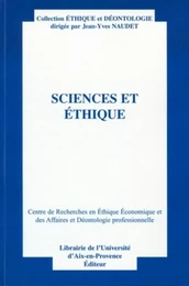 Sciences et éthique