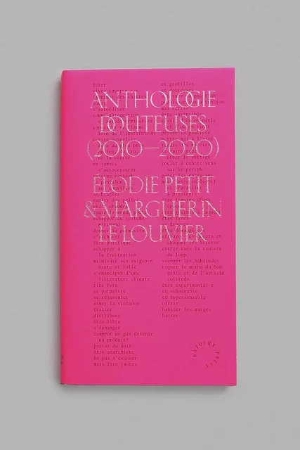 Anthologie Douteuses (2010-2020) - Elodie Petit, Marguerin Le Louvier - ROTOLUX PRESS