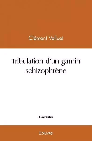 Tribulation d'un gamin schizophrène - Clément Velluet - EDILIVRE