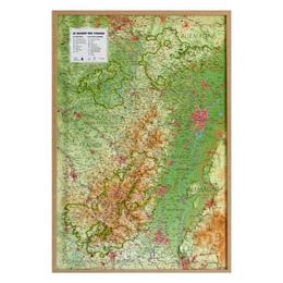 CARTE EN RELIEF DU MASSIF DES VOSGES