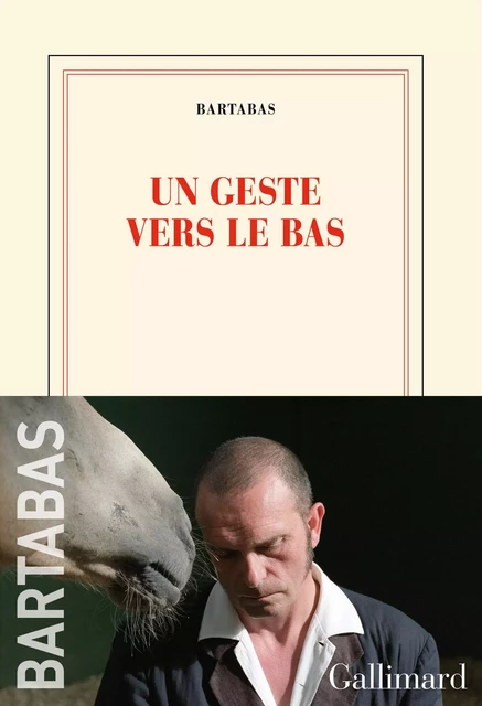 Un geste vers le bas -  Bartabas - GALLIMARD