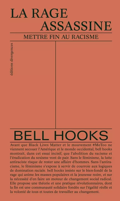 Rage assassine - Bell Hooks - DIVERGENCES