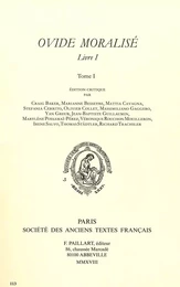 L'OVIDE MORALISE, LIVRE 1  2 VOLUMES