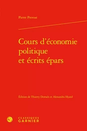 Cours d'économie politique et écrits épars