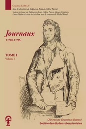  Oeuvres complètes T. 1-vol.1 Journaux 1790-1796