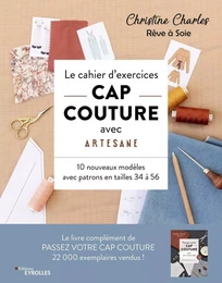 Le cahier d'exercices CAP couture avec Artesane