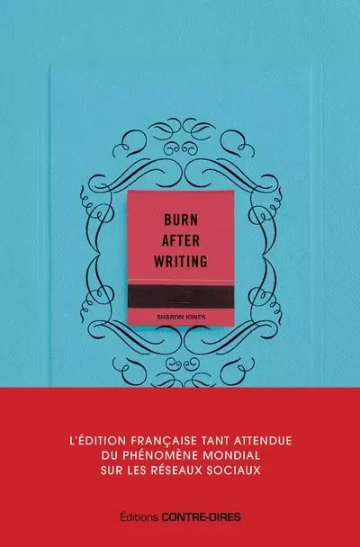 Burn after writing (Bleu) - L'édition française officielle - Sharon Jones - Tredaniel