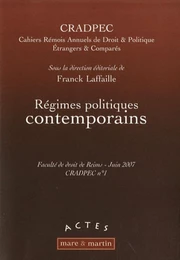 Régimes poliques contemporains - CRADPEC n° 1