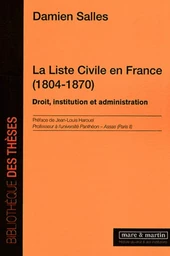 La liste civile en France (1804-1870)