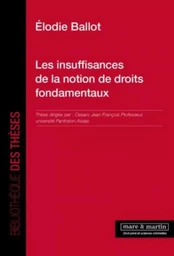 Les insuffisances de la notion de droits fondamentaux