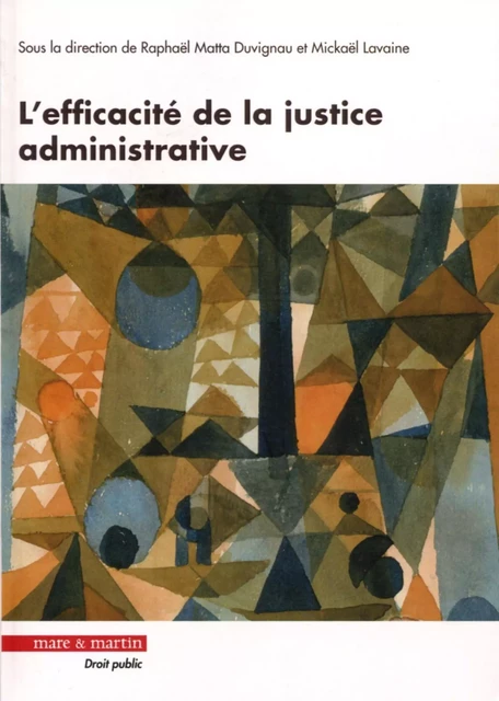 L'efficacité de la justice administrative - Raphaël Matta-Duvignau, Mickaël Lavaine - MARE MARTIN