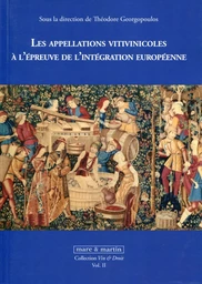 Les appellations d'origine vitivinicoles à l'épreuve de l'intégration européenne